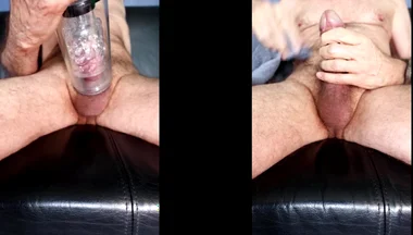 Edging Session with the Masturbator Vacuum Pump