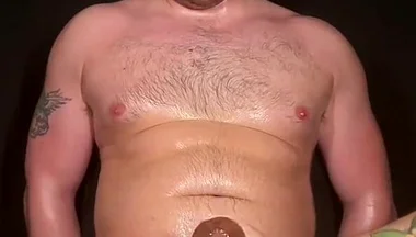 Big Hunk Gives up Control and Gets Edged by Master