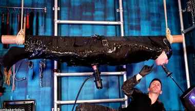 Suspended, Milked and Throat Fucked in Bondage 4K