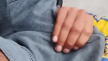 Man Gets Hot and Masturbates Under His Clothes