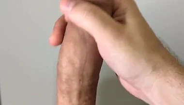 Simple POV Uncut Handjob with Thick Creamy Finish