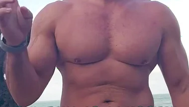 Soon Full Post Walking Naked on the Beach
