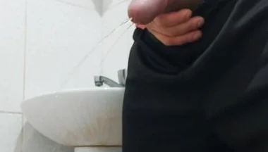 Brazilian Carlos Simões-well-endowed and Hung-peeing and Showing off His Huge, Thick Cock. Part 3.