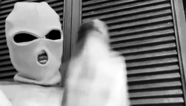 Masked BBC with Glasses and Balaclava Stroking Thick Uncut Black Cock Until Juicy Massive Cumshot Black20one
