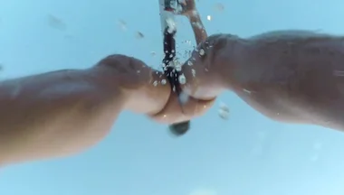 Outside Nude Shower at the Pool and Slowmotion
