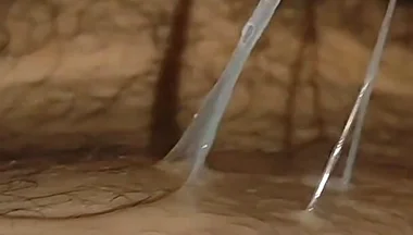 Massive Straight Cum in the Navel Hole!