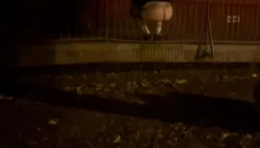 Straight Boy Dared to Show His Big Smooth Butt in Park