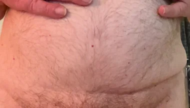 Coach Karl Rubs His Belly 6811
