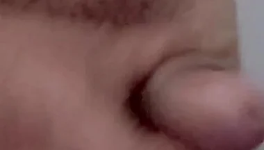 Real Masterbating in Bathroom