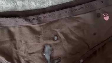 Cum on Wife’s Panties 20