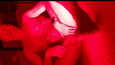 Guy During Red Light Treatment