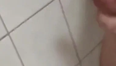 Sneaky German Cuming in Shower at Friends House