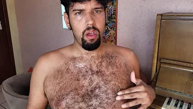 Hairy Bear Full Body Tease