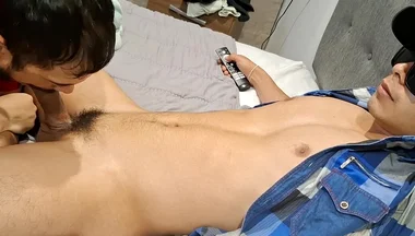 Receiving a Blowjob in a Shirt, Part 2