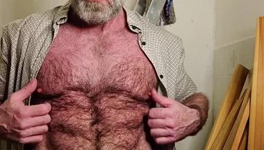 Hairy Dilf Gets Caught Wanking