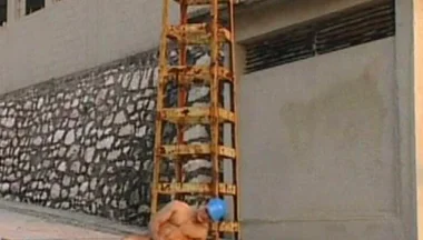 Young Muscular Stud Fucks His Hung Lover Backdoor Outside and Delivers a Huge Cum Blast