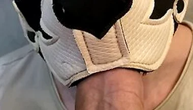 Top With A Big Dick Pissed On A Young Guy In The Toilet