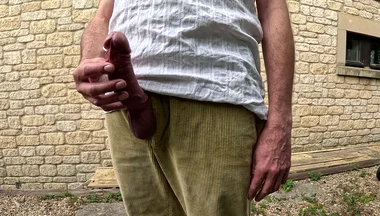 Hot Dilf Close up Big Cock Outdoor Edging Talking Dirty Wearing Cords - Rockardglans 206
