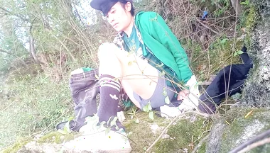 What Happens Behind the Scenes After Filming a Gay Twink’s Massive Outdoor Precum Cum Ejaculation Cleanup & Admiring the Scenery