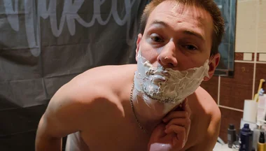 I Shave My Facial Hair and Armpits. Hot Amateur Guy Solo