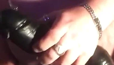 Big Dildo up Fat Man's Big Ass
