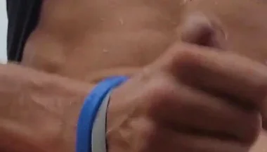 Jerk, Piss and Cum in the Parking Lot