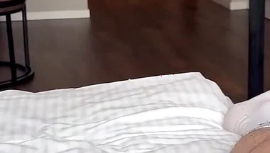 Sexy Vili Had Sex in a Hotel Room Wearing Denim Shorts and Sexy Leggings