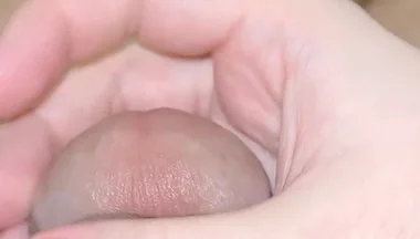 Guy on the Bed Really Wants to Cum