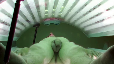 Czech Gay Solarium 4 Inked Skinny Dude Gets Caught in the Buff