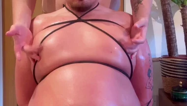 Fatboy Gainer Tied up and Made Eat