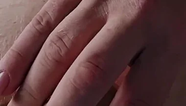 Chubby White Daddy Tries Vibrating Dildo