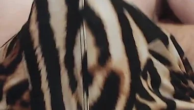 Hot Man Jerks off His Big Cock in Sexy Briefs with Ocelot Print, He Is Pulls It Out Dick and Ejaculates Thick Sperm