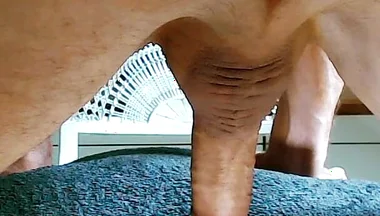 Anal with Bottle Ass Lip Pumping Dry Enema and Cum Shot