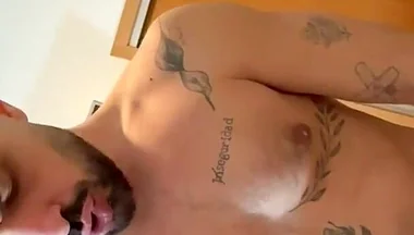Handsome Blonde Twink I Took Him to My Bed and Fucked Him in the Ass Until He Came on Top