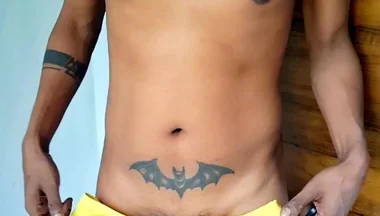 Yellow Thong Size Tease Desi Solo.
