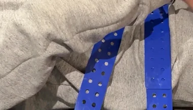 Strapped Face Down Assplay on Twink