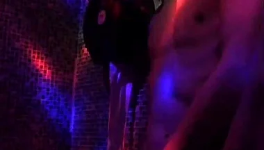 Solo Jerking at Club Toilet