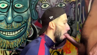 Cocksucking worships hooded arab guy akim