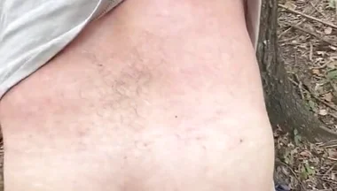 Cruising Straight Guy Gets Bent Over a Tree