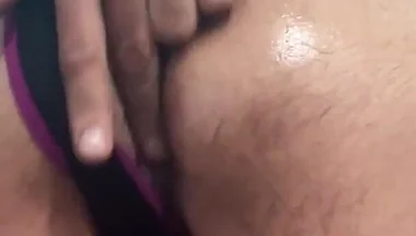 Playing Alone at Home, Finger My Ass and Handjob