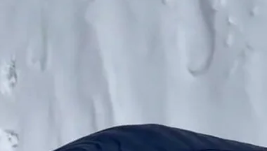 Guy Showing off Cock Pissing While X Country Skiing