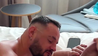 Handsome Bear Rides That Massive Dick Hard, Hole Stretched Wide & Dripping