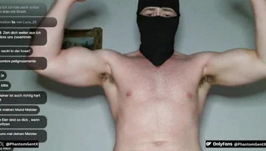 Soldier in Uniform Edgt Himself Live and Makes You Cum