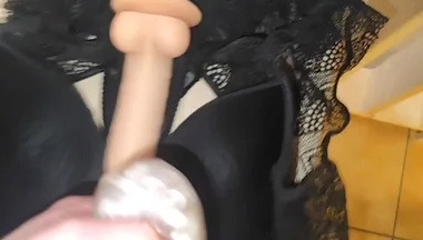 Solo Masturbation in Lingerie