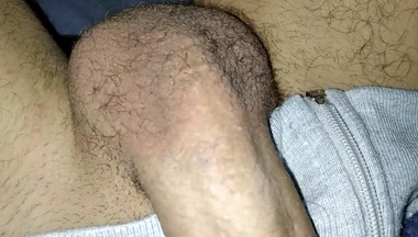Bastard Empties Semen From His Big Cock Under the Sheets, Suck Please!!