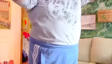 Erotic Naked Fat Man Belly Bear Dancing