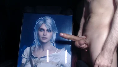 Cum Tribute for Ciri (game Character From Witcher 3)