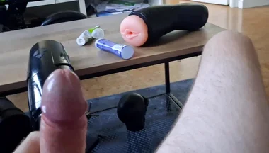Handjob with Sex Toy