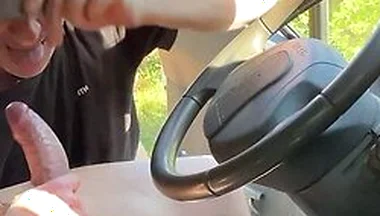 Hot Truck Fun With Two Guys