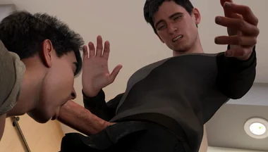 Summer Vacation - College Jock Peter Tries to Suck His First Cock